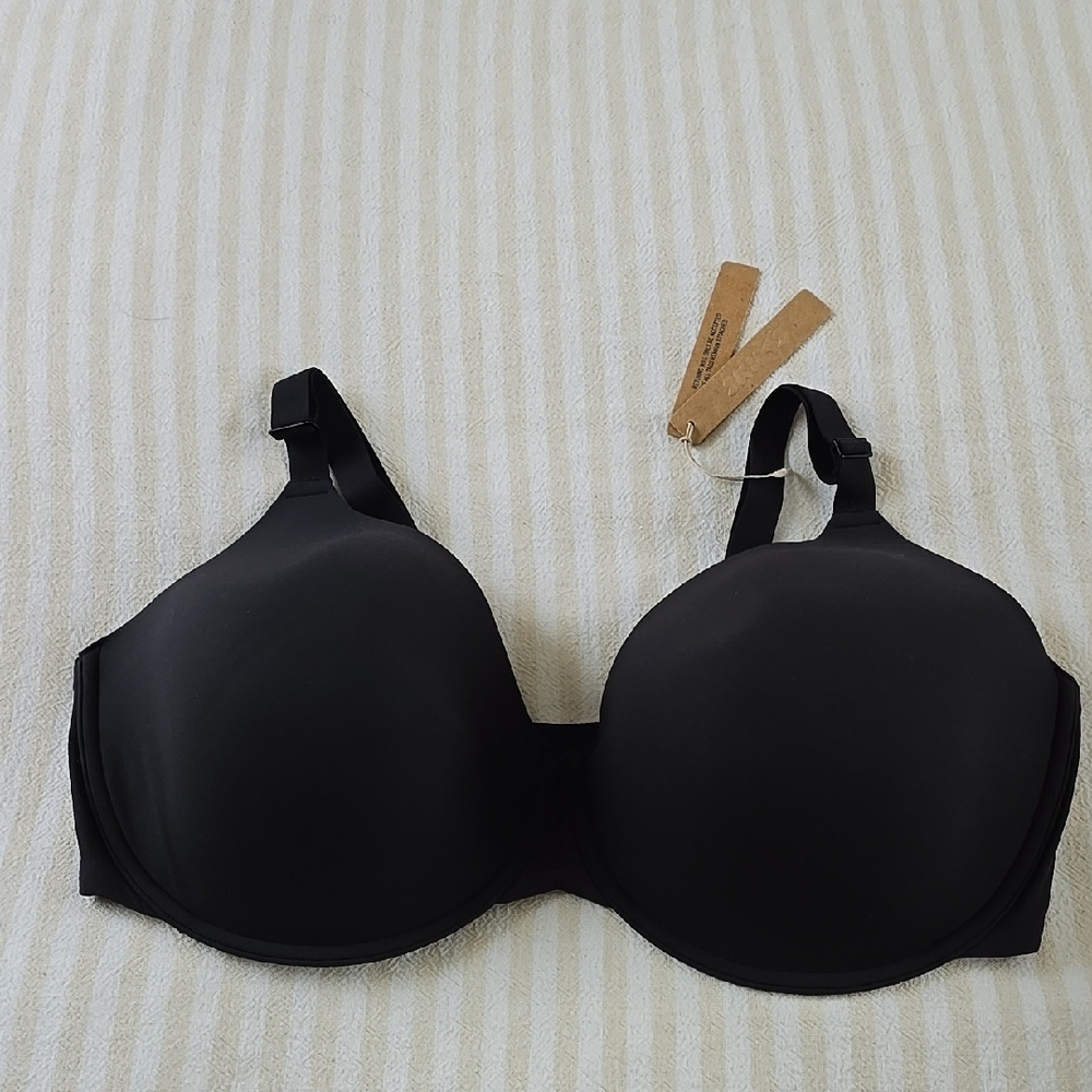 SKIMS Fits Everybody T-shirt Demi Bra Size:42DD (42E) Onyx